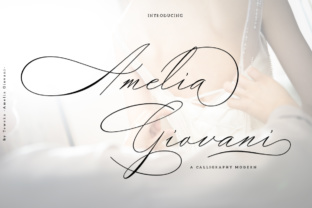 Amelia Giovani Font: Elevating Digital Brand Layouts