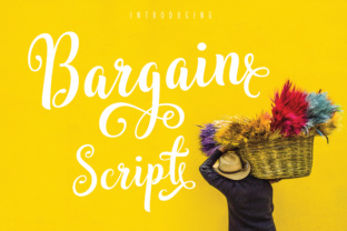Bargain Script Font: Bold Typography for Makers
