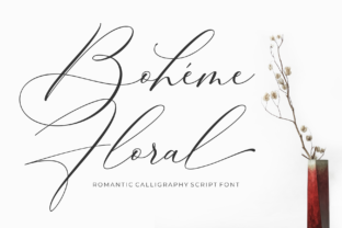 Boheme Floral Font for Editorial Design