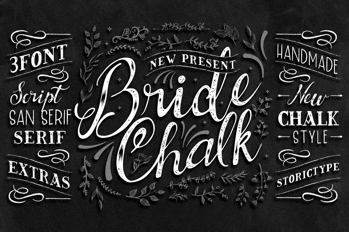 BrideChalk Font: Elegant Handlettering for Editorial Design