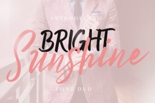 Bright Sunshine Duo Font for Handmade Labels