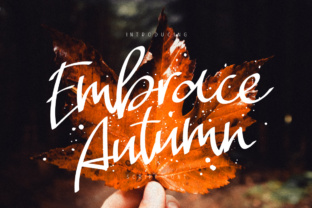 Embrace Autumn Font for Elegant Handmade Crafts
