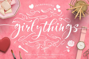 Girly Things Family: A Feminine Font for Branding