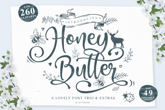 Honey Butter Trio Font Review for Elegant Branding