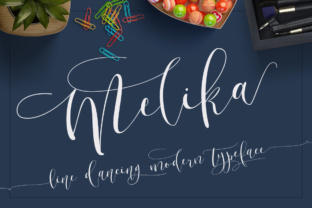 Melika Script Font for Handmade Products