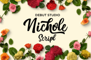 Nichole Script Font for Modern Handmade Products
