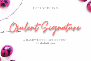 Osulent Font: A Modern Script for Editorial Design