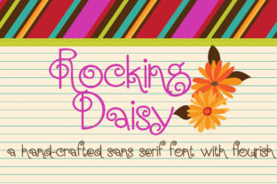 Rocking Daisy Font: Whimsical Type for Handmade Labels