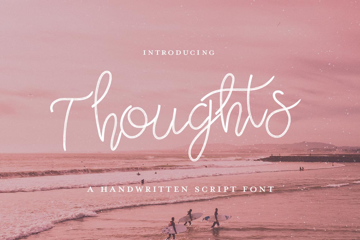 Thoughts Script Font: Adding Whimsy to Web Layouts