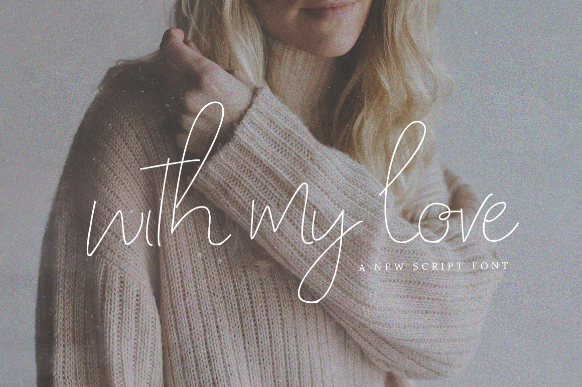 With My Love Script Font for Modern Web Design